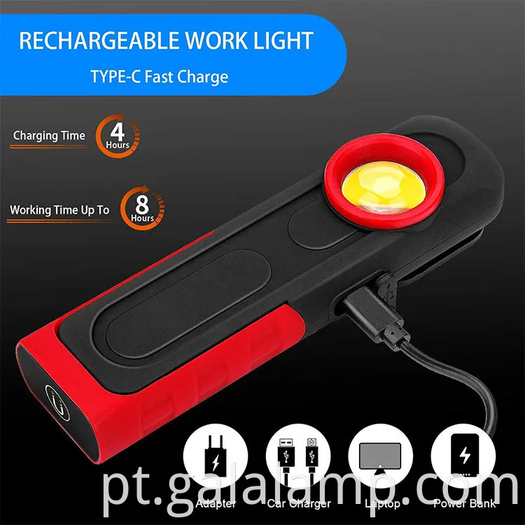 Ultra-Bright Magnetic Cob Light para reparos automotivos
